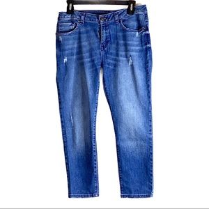 Michael Kors Distressed Cropped Skinny Jeans